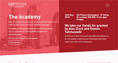 Desktop Screenshot of physio-academy.com