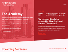 Tablet Screenshot of physio-academy.com